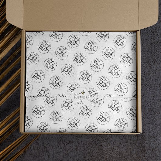 Papier Mousseline Packaging de produits Merci d'entreprise