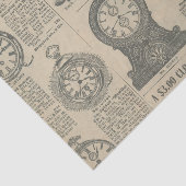 Papier Mousseline Page Catalogue des horloges anciennes (Détail)