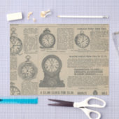 Papier Mousseline Page Catalogue des horloges anciennes (Artisanat)