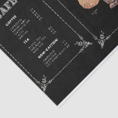 Papier Mousseline Page de découpage de la signalisation du café (Détail)