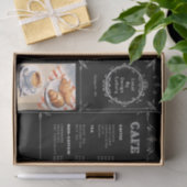 Papier Mousseline Page de découpage de la signalisation du café (Cadeau)