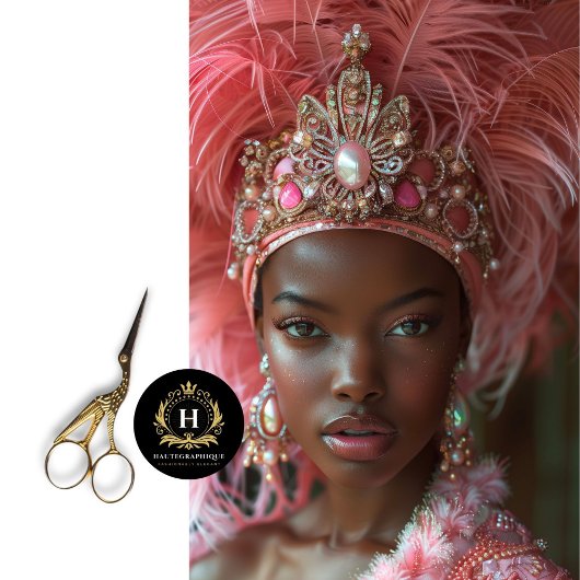 Papier Mousseline Page de découpage de la tête en plumes roses