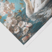 Papier Mousseline Page de découpage du collage de cygne (Détail)