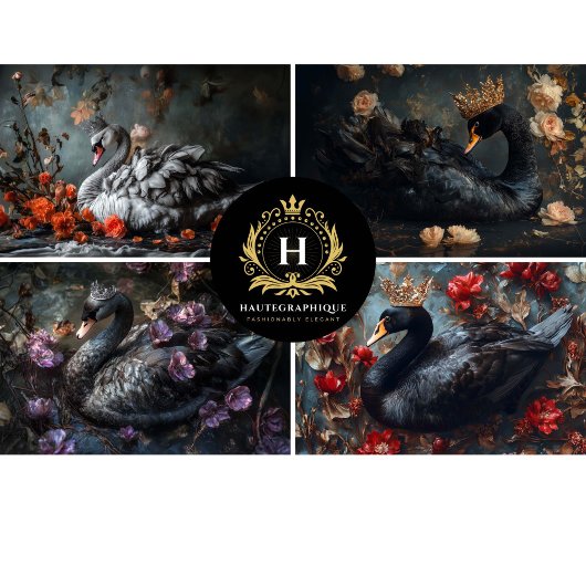 Papier Mousseline Page de découpage du collage de cygne