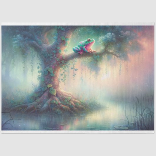 Papier Mousseline Page de découpage du marais de grenouilles (Recto)