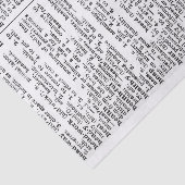 Papier Mousseline Page de dictionnaire (Détail)