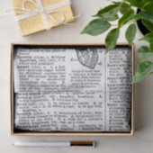 Papier Mousseline Page de dictionnaire (Cadeau)