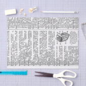 Papier Mousseline Page de dictionnaire (Artisanat)