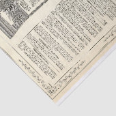 Papier Mousseline Page de publicité vintage (Détail)