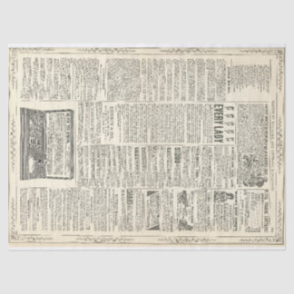 Papier Mousseline Page de publicité vintage
