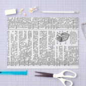 Papier Mousseline Page Dictionnaire (Artisanat)