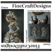 Papier Mousseline Page du livre Couture d'avant-garde Dress Decoupag