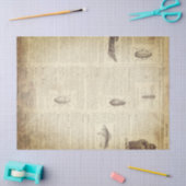 Papier Mousseline Page française grunge de dictionnaire (Artisanat)