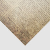 Papier Mousseline Page française grunge de dictionnaire (Détail)