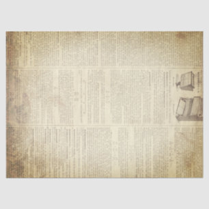 Papier Mousseline Page française grunge de dictionnaire