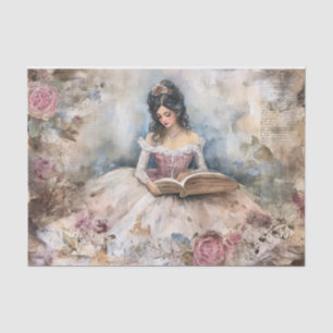 Papier Mousseline Page Tissue Rococo Princess