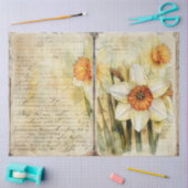 Papier Mousseline Pages de découpage de journal de jonc de jonc vint (Artisanat)