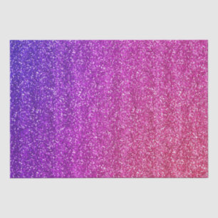 Papier Mousseline Pailleté Violet et Rose Dégradé de Paillettes