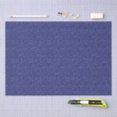 Papier Mousseline Paillettes Bleu Marine (Artisanat)