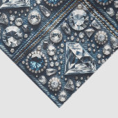 Papier Mousseline Paillettes de diamants et de denim Bijoux glamour (Détail)