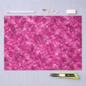 Papier Mousseline Paillettes Rose Magenta Brillantes Élégantes (Artisanat)