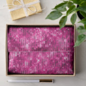 Papier Mousseline Paillettes Rose Magenta Brillantes Élégantes (Cadeau)
