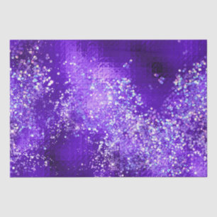 Papier Mousseline Paillettes violettes scintillement glamour design