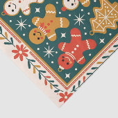 Papier Mousseline Pain d'épice enchanté Noël Cookie et arbre (Détail)
