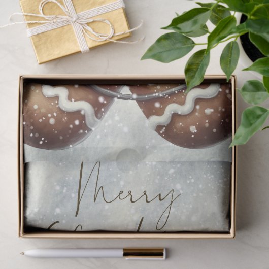 Papier Mousseline Pain d'épices Noël d'hiver (Cadeau)