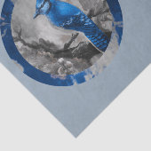 Papier Mousseline Painted bluejay DBL (Détail)