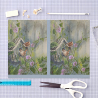 Papier Mousseline Painted Wrens DBL