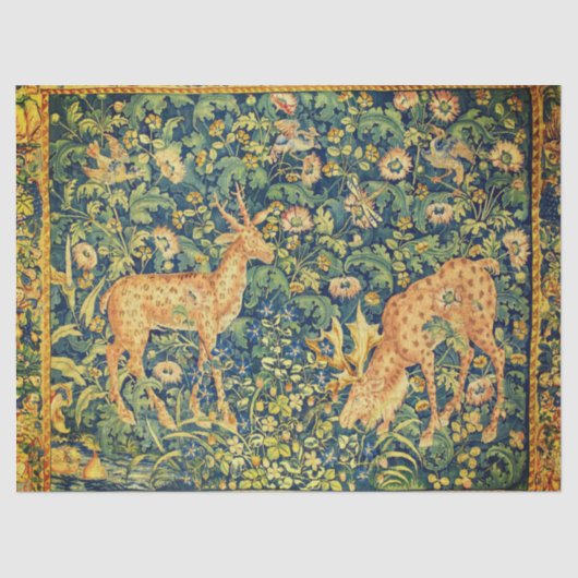 PAPIER MOUSSELINE PAIRE DE CERVEAUX EN DÉVERSEMENT, FLEURS D'IMAGINA (Recto)