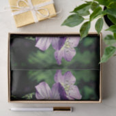 Papier Mousseline Paire de fleurs de géranium violet Paire de découp (Cadeau)