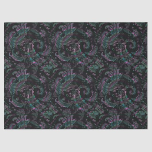 Papier Mousseline Paisley (Recto)