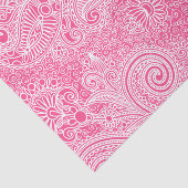 Papier Mousseline Paisley Florale Rose Sur Arrière - plan Changeable (Détail)