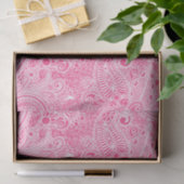 Papier Mousseline Paisley Florale Rose Sur Arrière - plan Changeable (Cadeau)