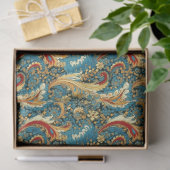 Papier Mousseline Paisley Golden Flower Abstrait Motif 2 (Cadeau)