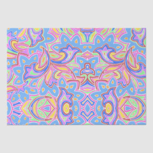 Papier Mousseline Paisley Multi