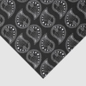 Papier Mousseline Paisley Petal Rhythm white lines (Détail)