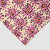 Papier Mousseline Paix Connexion Fleur Retro Découpage (Détail)