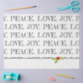 Papier Mousseline PAIX DE Vacances. AMOUR. JOIE. Noël Holly Festive (Artisanat)