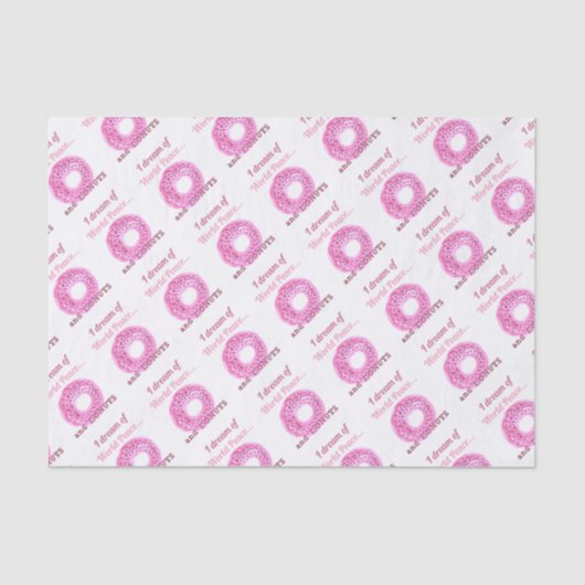 Papier Mousseline Paix mondiale et beignets (Recto)