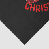 Papier Mousseline Pajama de Noël du Père Noël africain-américain (Détail)