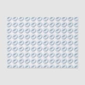 Papier Mousseline Pale Blue Sewing Button Pattern  (Recto)