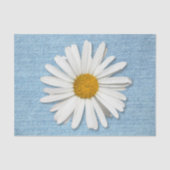 Papier Mousseline Pale Denim & Daisy Hippie Blossoms Flowers Big (Recto)