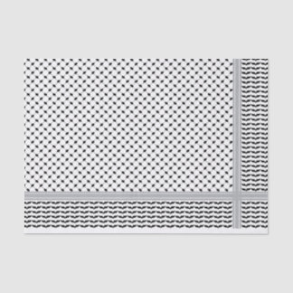 Papier Mousseline Palestinien noir et blanc Keffiyeh