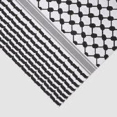 Papier Mousseline Palestinienne Hatta Keffiyeh Kufiya Folk (2 Motifs (Détail)
