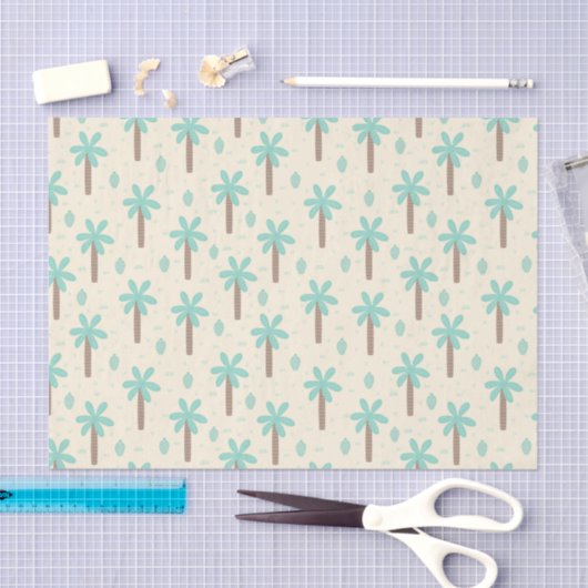 Papier Mousseline Palm Tree Grove (Artisanat)