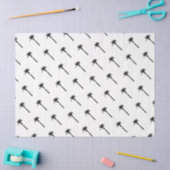 Papier Mousseline Palm Tree Silhouette Côtière Voyage Chic Amusement (Artisanat)