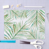 Papier Mousseline Palmette tropicale d'aquarelle (Artisanat)